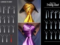 These are the eldredge and trinity knots, which are complex ways to tie a tie