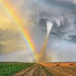 When a tornado and rainbow meet