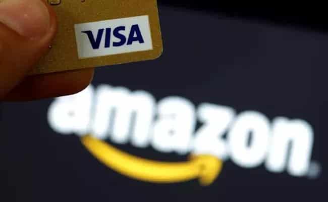 Amazon accepts Visa credit cards worldwide