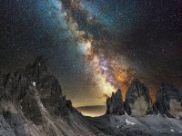 Milky Way over Lavaredo, Italy