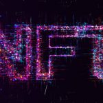 NFT, Non-funglible token glitch background