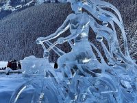 Eiszauberfestival in Lake Louise, Alberta, Kanada