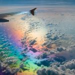 Rainbow as seen from a plane