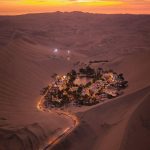 Oasis in Huacachina, Peru