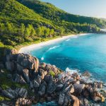 A stunning beach in Seychelles