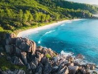 A stunning beach in Seychelles