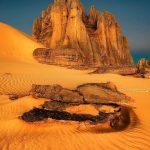 Algerian desert, Tassili hogar, Tamanarset, Algeria
