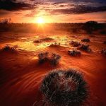 Sunset over Namibia
