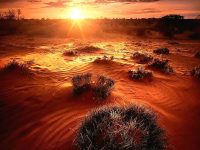 Sunset over Namibia