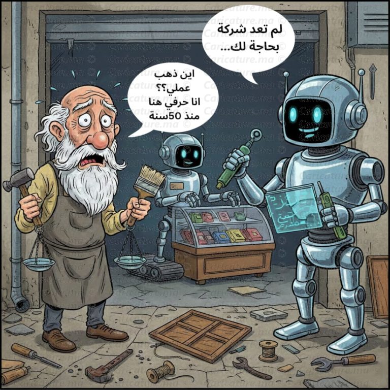 الروبوت يحل محل الإنسان