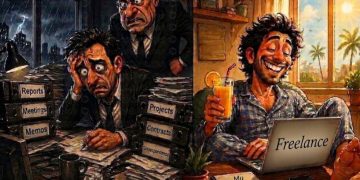 العمل الحر أم الوظيفة