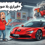 كاركتير ساخر عن تحول فيراري إلى السيارات الكهربائية وعشاق صوت المحرك التقليدي